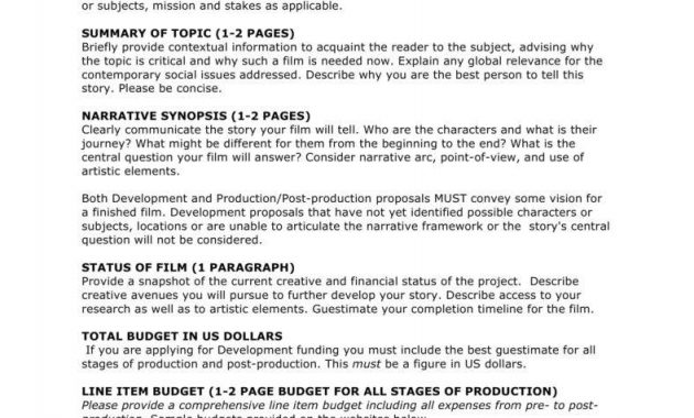 10 Film Proposal Templates For Your Project Free Premium Templates with dimensions 788 X 1020