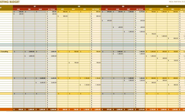 12 Free Marketing Budget Templates regarding dimensions 1810 X 910