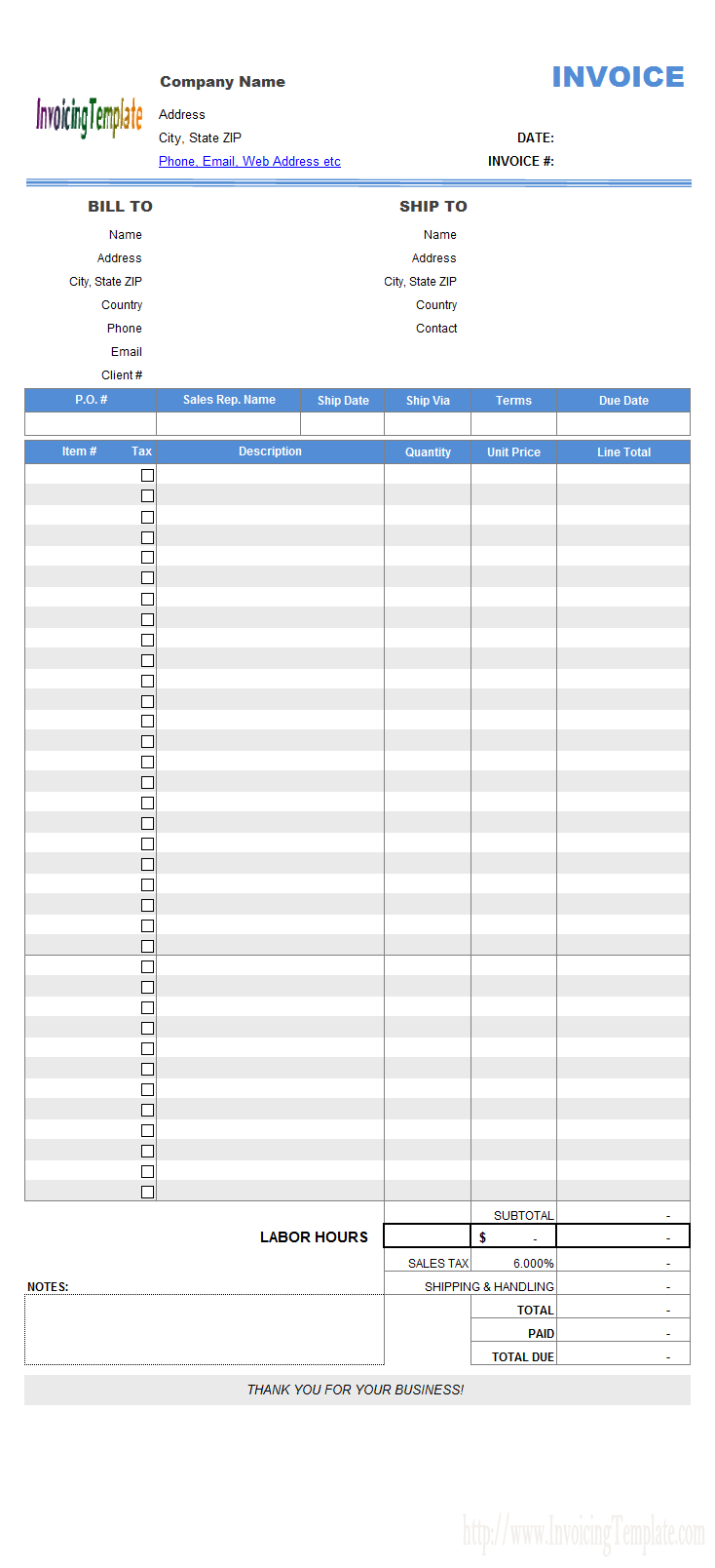 12 Page Invoice Template intended for dimensions 734 X 1608