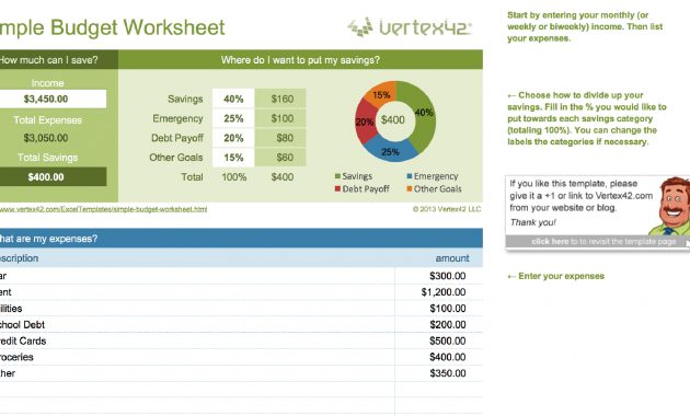 15 Easy To Use Budget Templates Gobankingrates regarding measurements 1920 X 1081