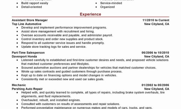 30 Assistant Store Manager Resume Free Resume Templates regarding measurements 800 X 1035