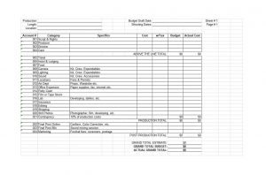 33 Free Film Budget Templates Excel Word Template Lab with sizing 1217 X 805