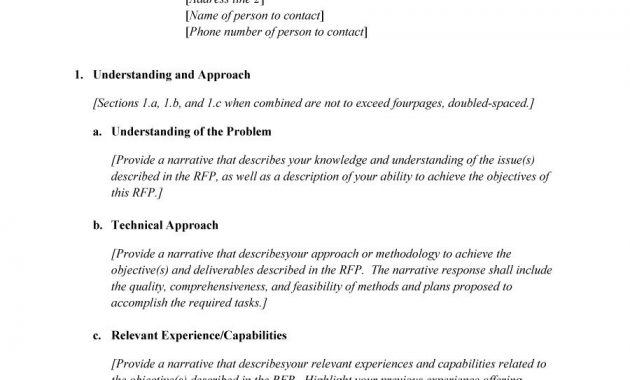 40 Best Request For Proposal Templates Examples Rpf Templates in measurements 900 X 1165