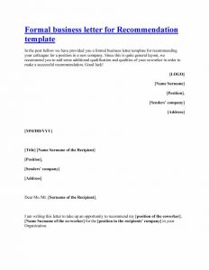 43 Free Letter Of Recommendation Templates Samples pertaining to measurements 900 X 1165