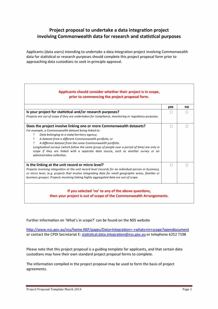 43 Professional Project Proposal Templates Template Lab in sizing 900 X 1274