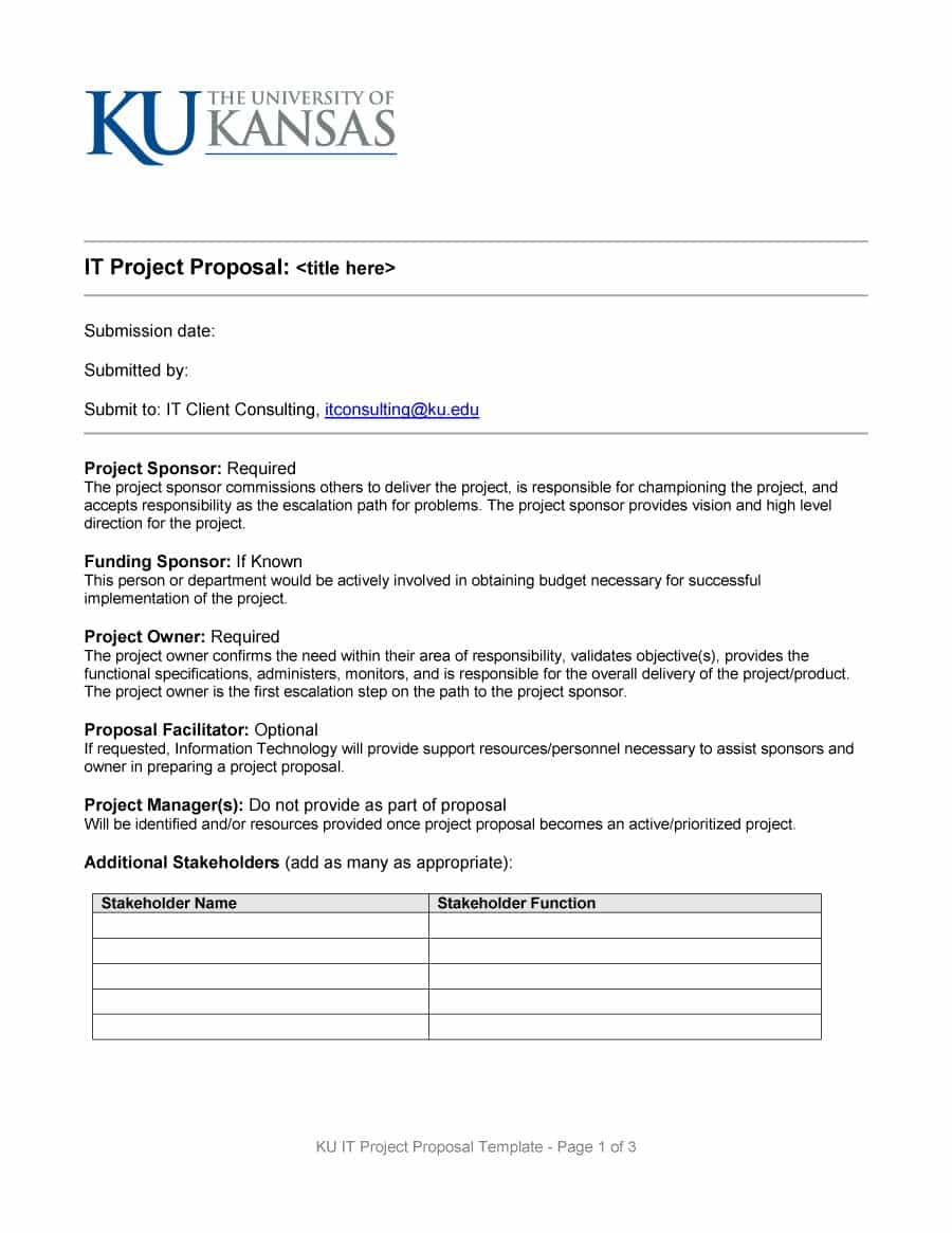 43 Professional Project Proposal Templates Template Lab regarding dimensions 900 X 1165