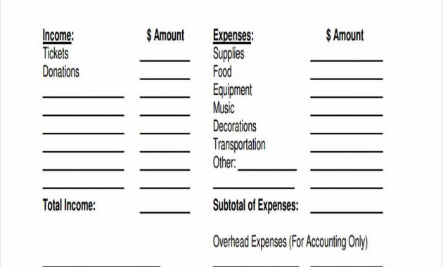 5 Church Budget Form Sample Free Sample Example Format Download with regard to sizing 900 X 1200