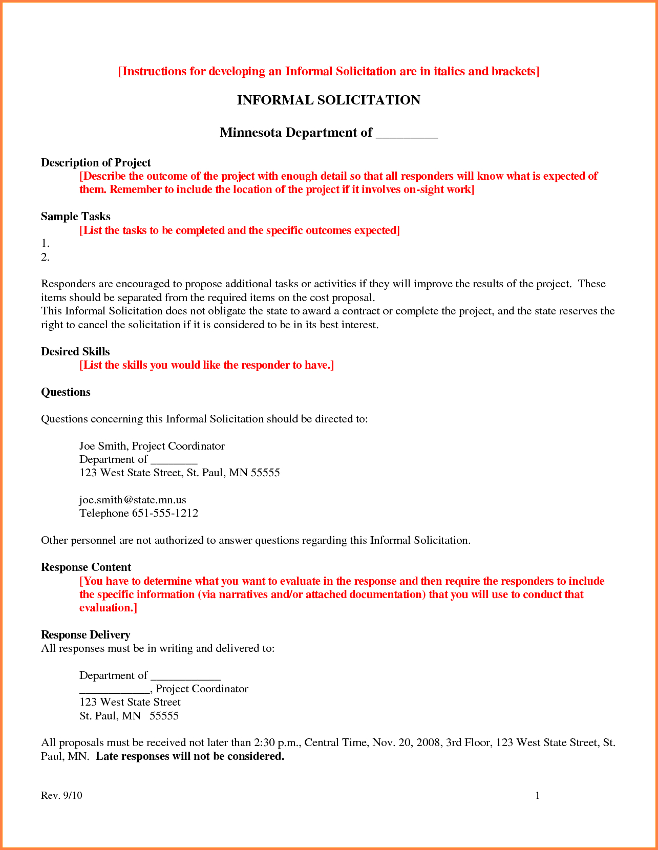 6 Informal Proposal Business Memo Project Proposal for proportions 1285 X 1660