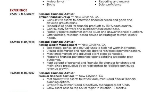 8 Amazing Finance Resume Examples Livecareer with proportions 800 X 1035