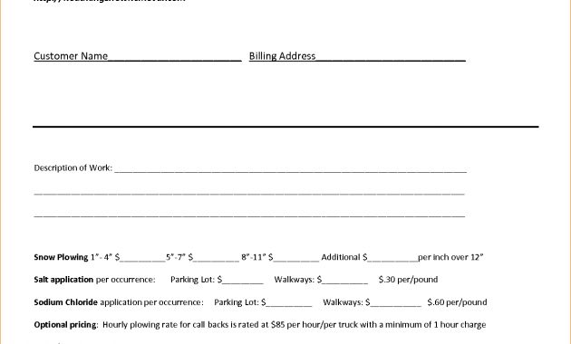 8 Snow Removal Contract Template Timeline Template for dimensions 1277 X 1652