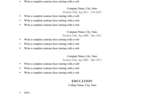 80 Free Professional Resume Examples Industry Resumegenius throughout size 800 X 1035