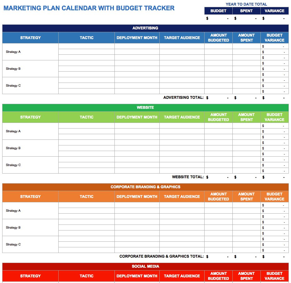 9 Free Marketing Calendar Templates For Excel Smartsheet inside size 933 X 905