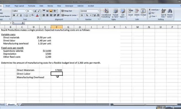 Acc 121 Preparing A Flexible Budget Youtube with proportions 1280 X 682