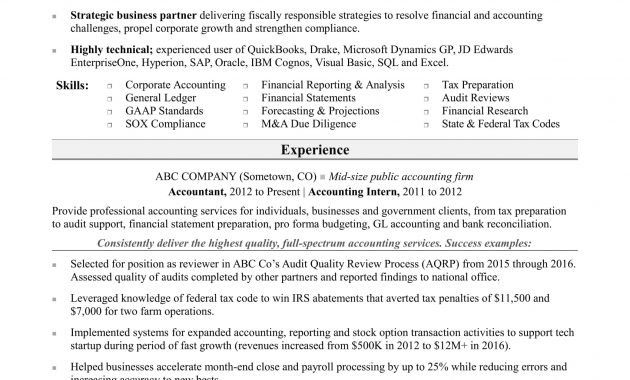 Accounting Resume Sample Monster within sizing 1700 X 2200