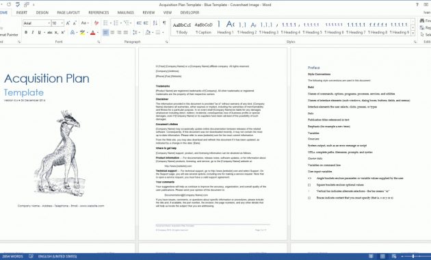 Acquisition Plan Template Ms Word Excel Templates Forms within dimensions 1360 X 731