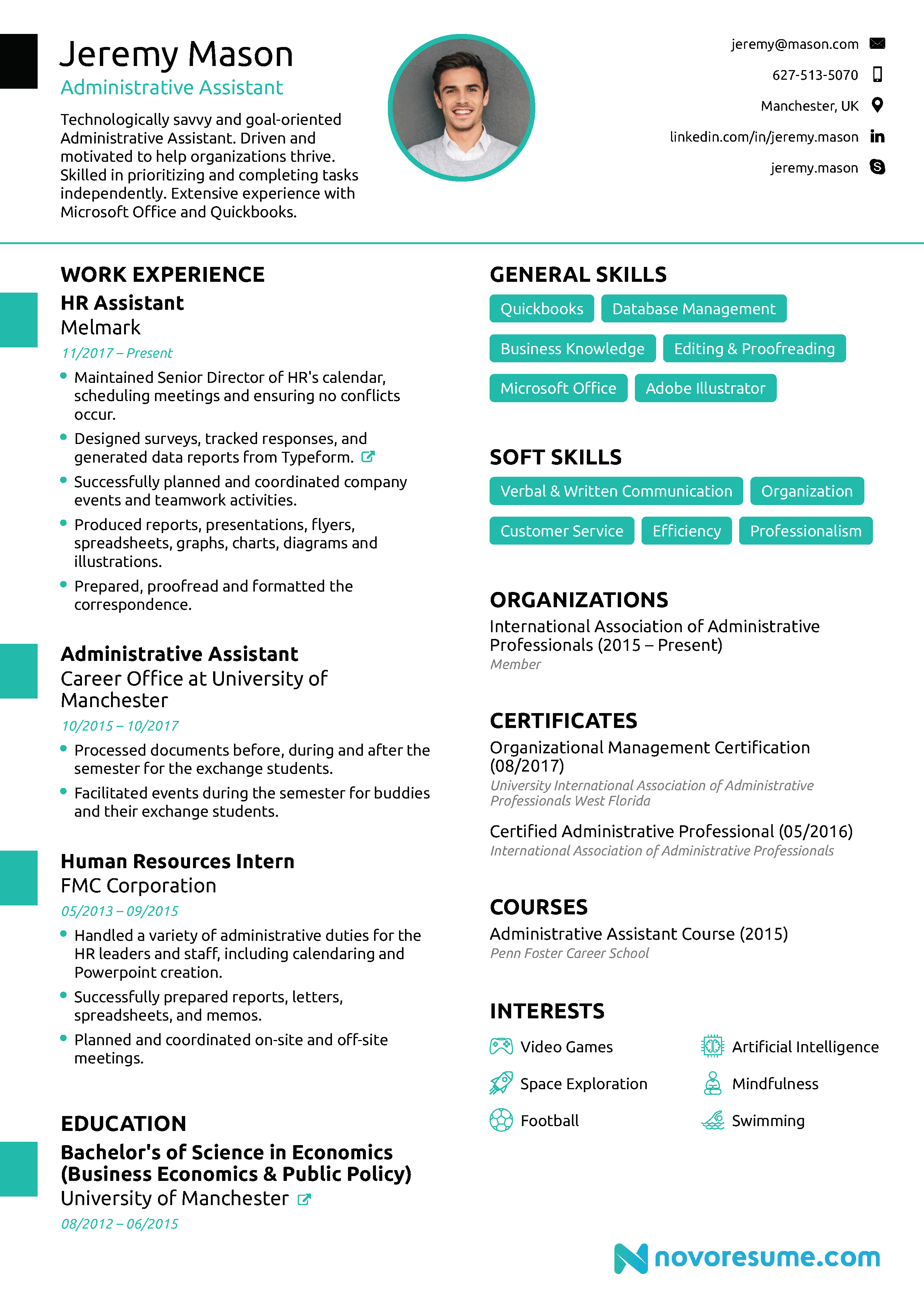 Administrative Assistant Resume 2018 Guide Examples regarding proportions 2480 X 3509