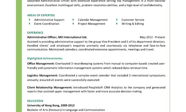 Administrative Officer Cv Ctgoodjobs Powered Career Times within dimensions 1654 X 2339