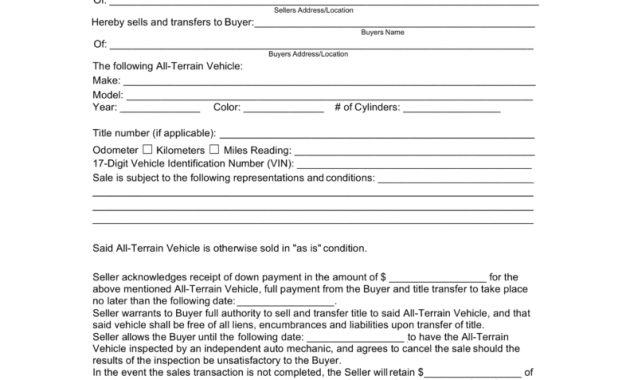 All Terrain Vehicle Atv Bill Of Sale Form Eforms Free Fillable in measurements 791 X 1024