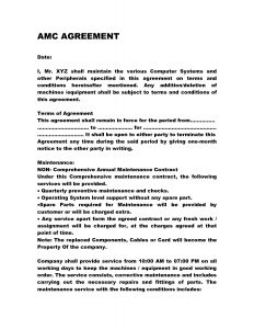 Annual Maintenance Contract Doc Anks13 Computer Maintenance for sizing 1275 X 1650