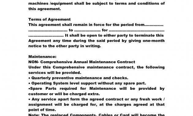 Annual Maintenance Contract Doc Anks13 Computer Maintenance for sizing 1275 X 1650