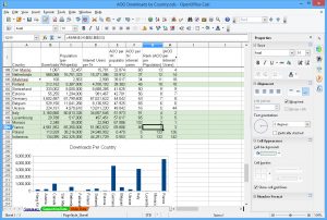 Apache Openoffice Calc for sizing 1163 X 782