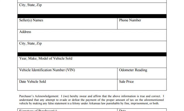 Arkansas Bill Of Sale inside proportions 794 X 1044