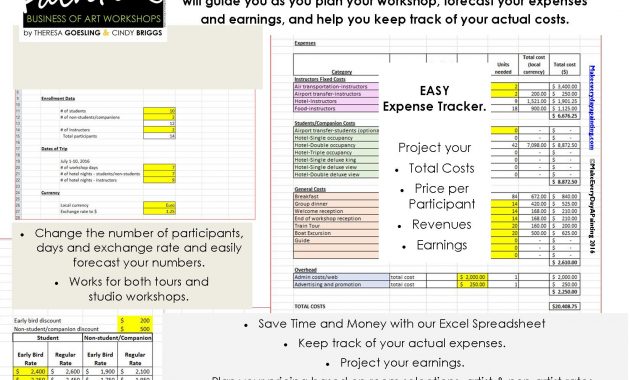 Art Workshop Budget Tracker with regard to proportions 1650 X 1275