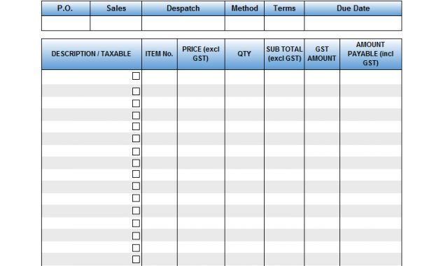 Australian Gst Invoice Template regarding measurements 770 X 1256