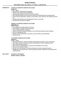 Automotive Service Manager Resume Samples Velvet Jobs within sizing 860 X 1240