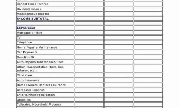 Basic Home Budget Yelomdigitalsiteco within proportions 791 X 1024