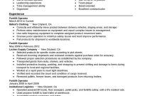 Best Forklift Operator Resume Example Livecareer for measurements 800 X 1035