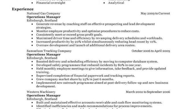 Best Operations Manager Resume Example Livecareer pertaining to dimensions 800 X 1035