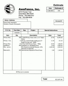 Bid Proposal Template 12 Free Word Excel Pdf Documents Fence within dimensions 793 X 994