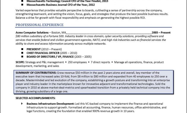 Board Of Directors Resume Example For Corporate Or Nonprofit in dimensions 1706 X 2206