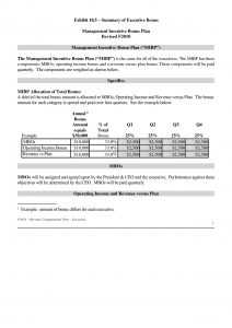 Bonus Plan Template Incentive Pensation Plan Template Unique for sizing 1240 X 1754