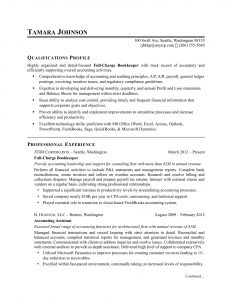 Bookkeeper Resume Sample Monster inside proportions 1700 X 2200