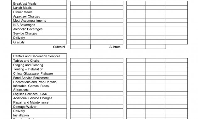 Budget Worksheet Template For Events Google Search Event Planner with size 1275 X 1650