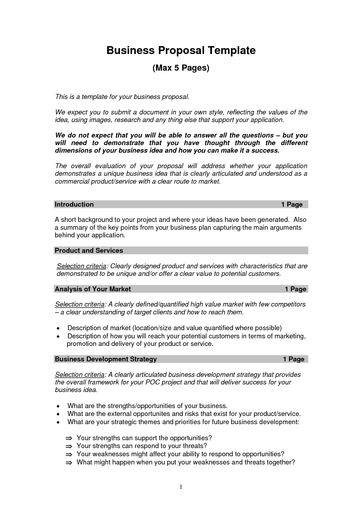 Business Proposal Templates Examples Business Proposal Sample for measurements 1240 X 1754