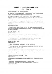 Business Proposal Templates Examples Business Proposal Template inside size 1240 X 1754