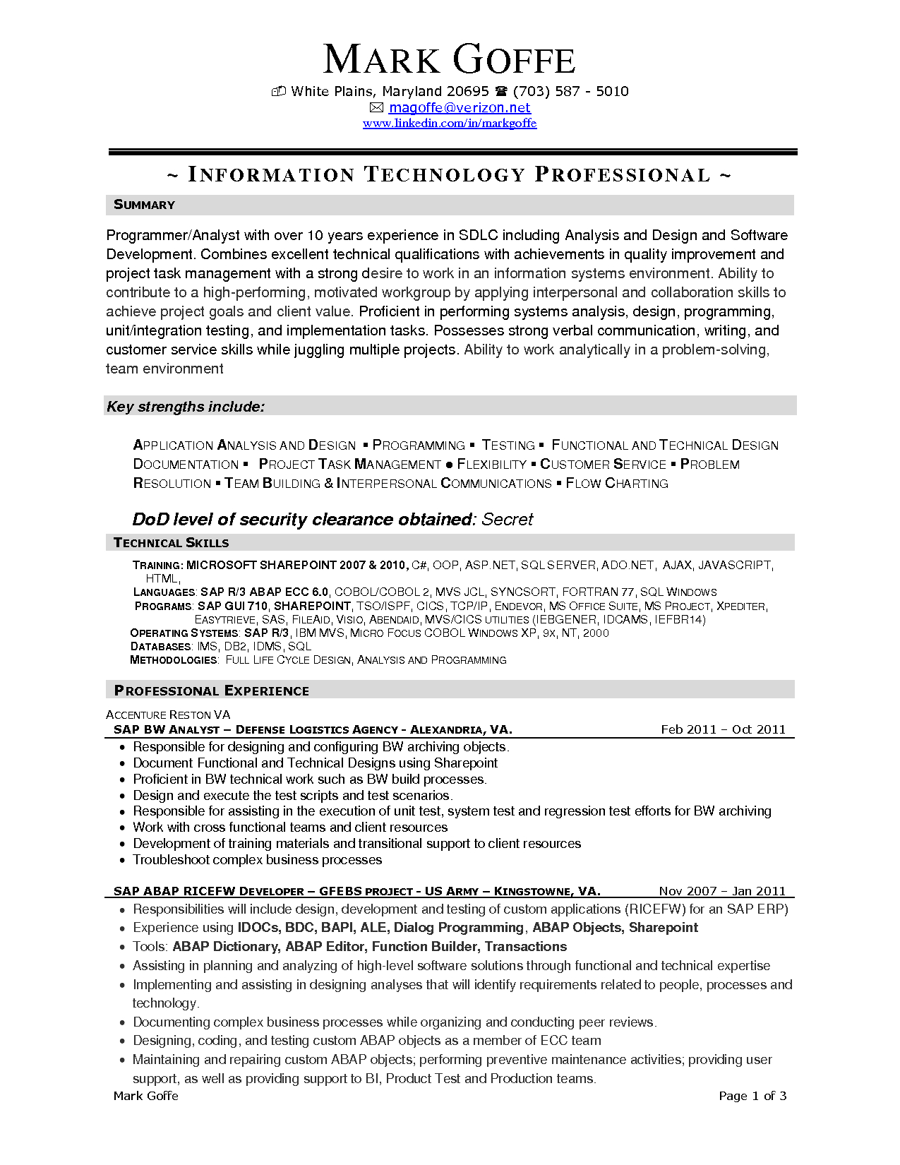 Business System Analyst Resume Free Resume Templates 2018 inside dimensions 1275 X 1650