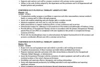 Certified Occupational Therapy Assistant Resume Samples Velvet Jobs inside size 860 X 1240