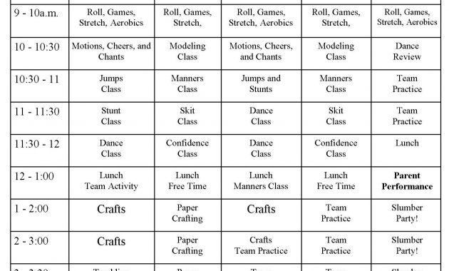 Cheerleading Summer Camp 2018 Activities regarding dimensions 1611 X 1434