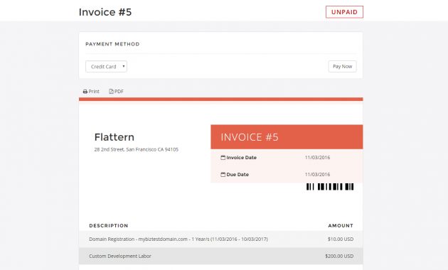 Cleanhtml Invoice And Quote Template Whmcs Marketplace intended for proportions 1322 X 798