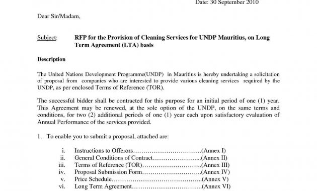 Cleaning Business Contract Template Sample Pdf Business Proposal for measurements 1275 X 1650