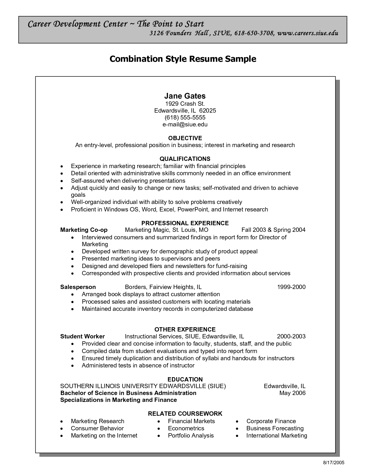 Combination Resume Template Bravebtr with regard to dimensions 1275 X 1650