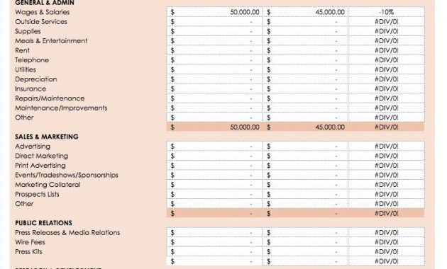 Company Budget Template Resourcesaver pertaining to dimensions 744 X 1177