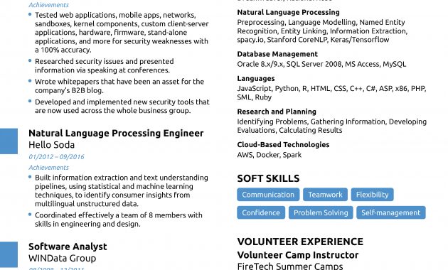 Computer Science Resume 2018 Guide Examples regarding measurements 2550 X 3300