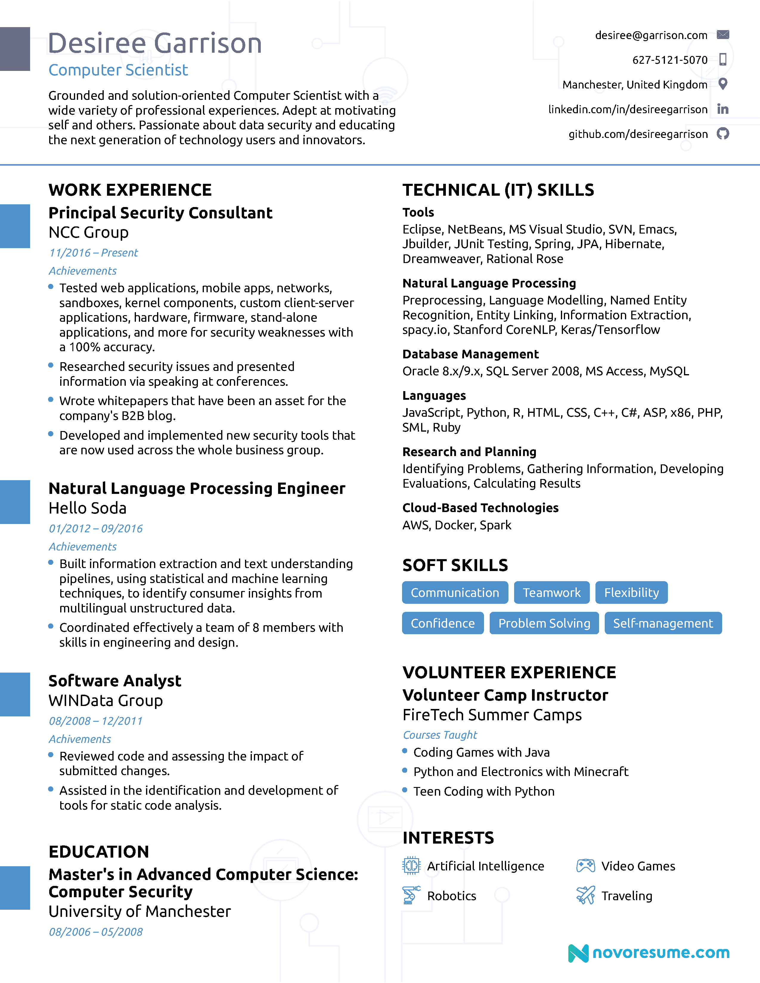 Computer Science Resume 2018 Guide Examples regarding measurements 2550 X 3300