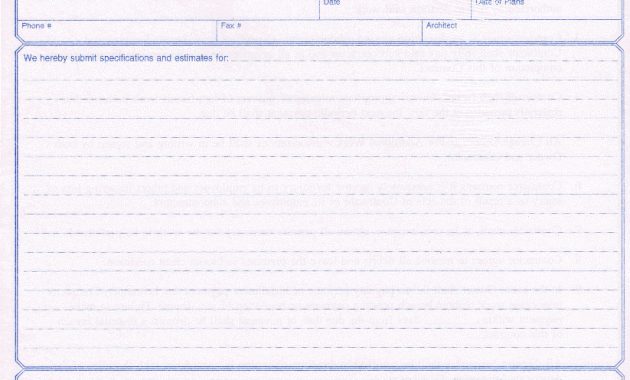 Construction Proposal Template Adams Nc3819 Contractors Proposal with regard to sizing 823 X 1072