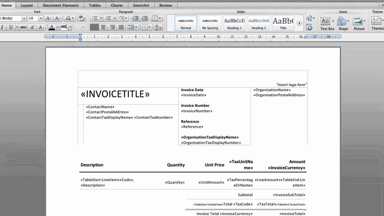 Create Docx Invoice Templates In Xero Accounting Software Xero with regard to size 1280 X 720